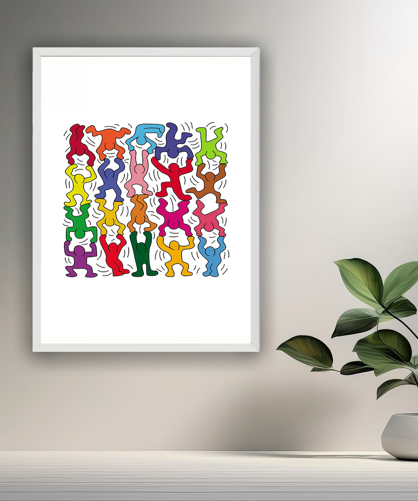 Cadre photo Keith Haring