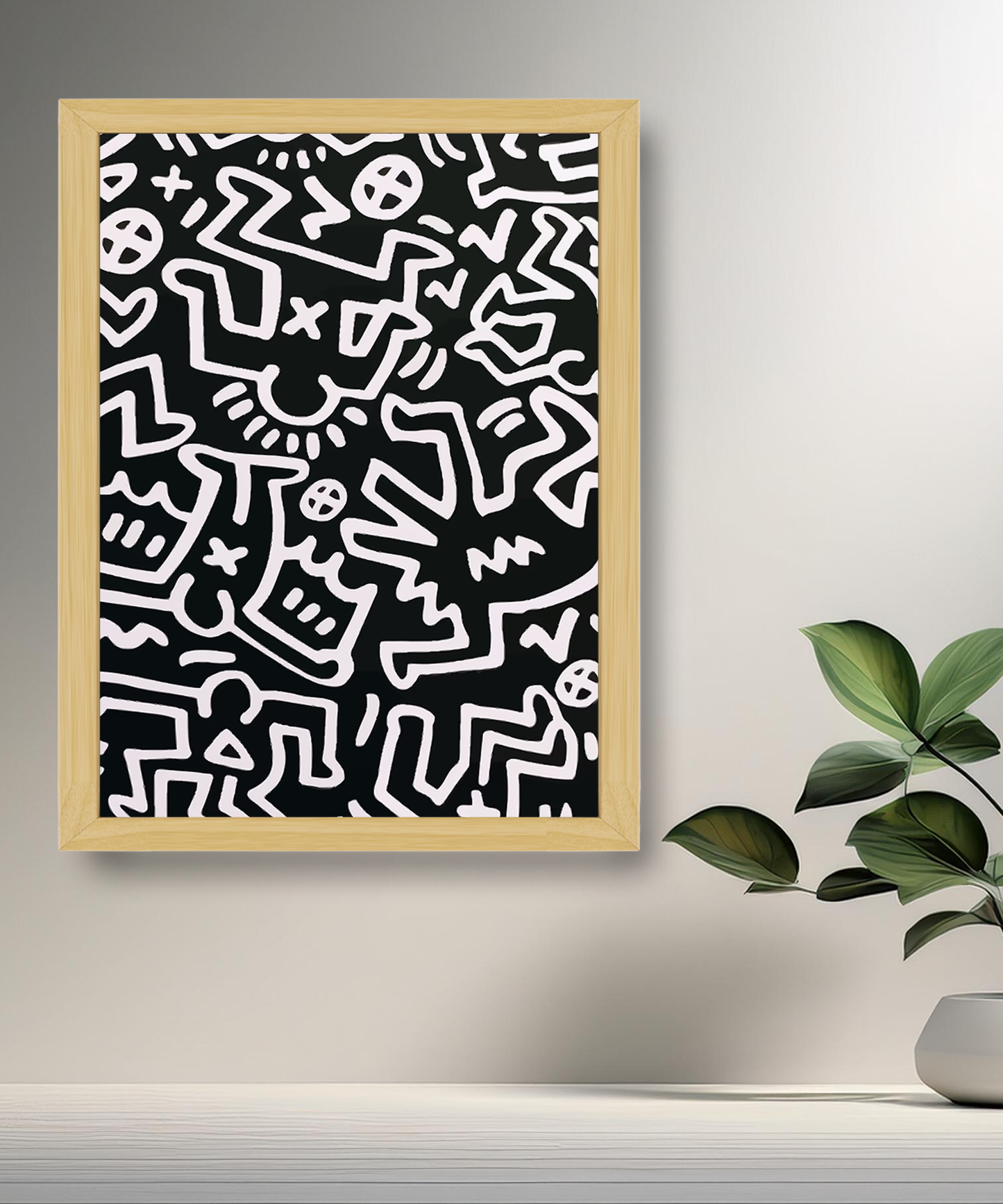 Cadre photo Keith Haring
