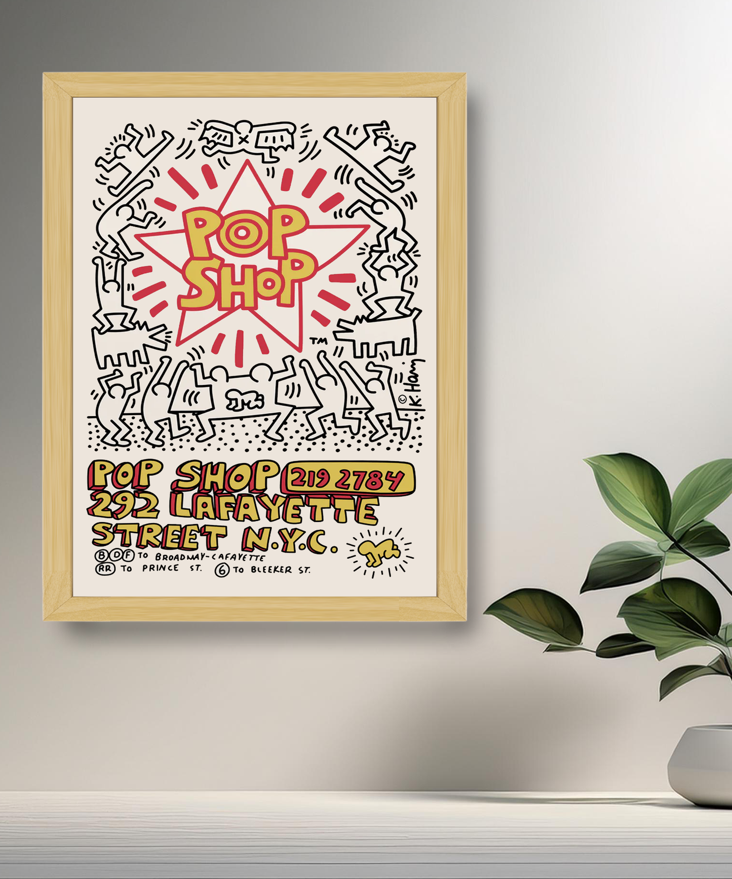 Cadre photo Keith Haring