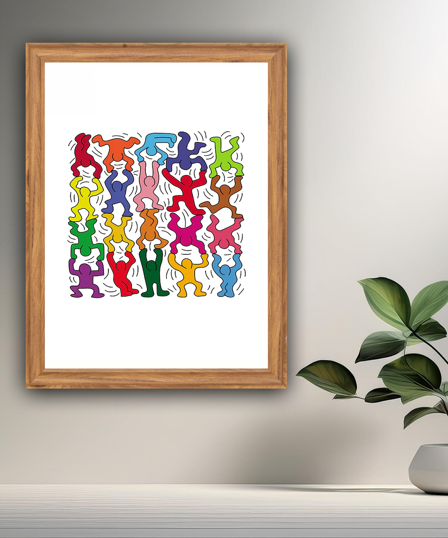Cadre photo Keith Haring