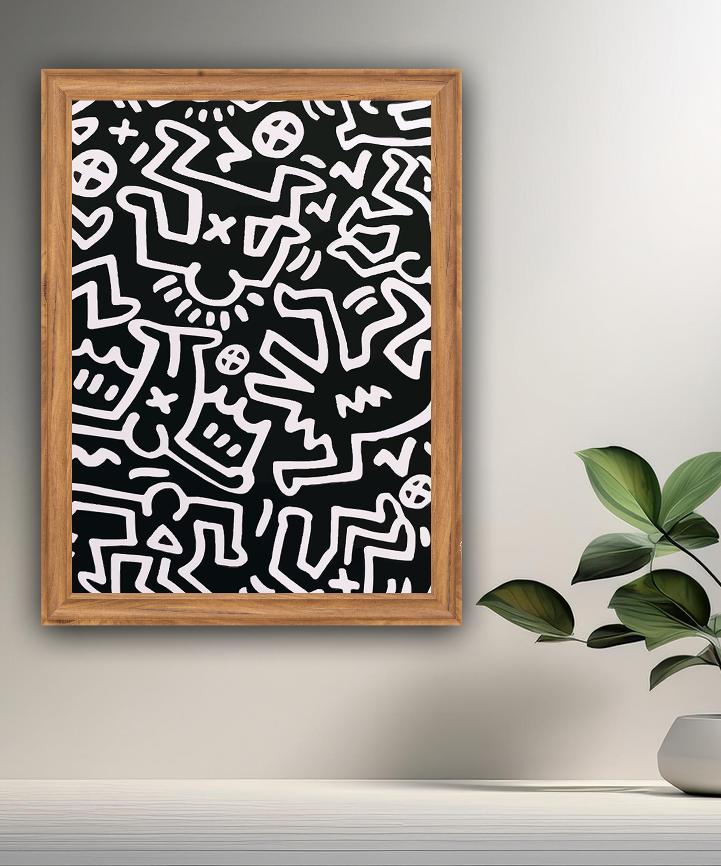 Cadre photo Keith Haring