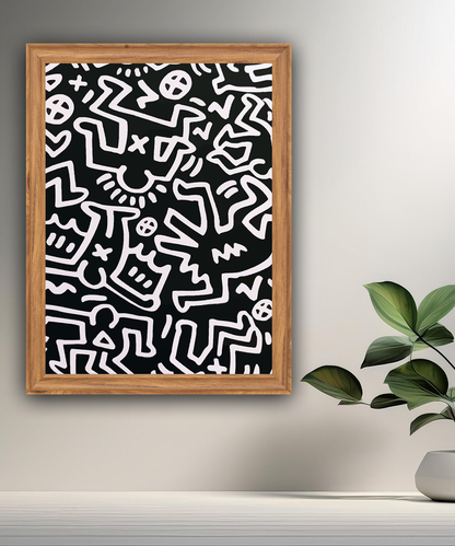 Cadre photo Keith Haring
