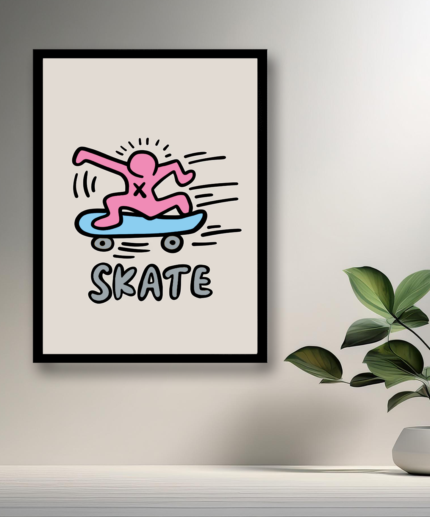 Cadre photo Keith Haring