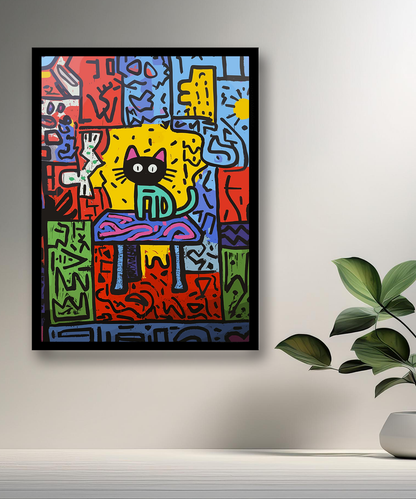 Cadre photo Keith Haring