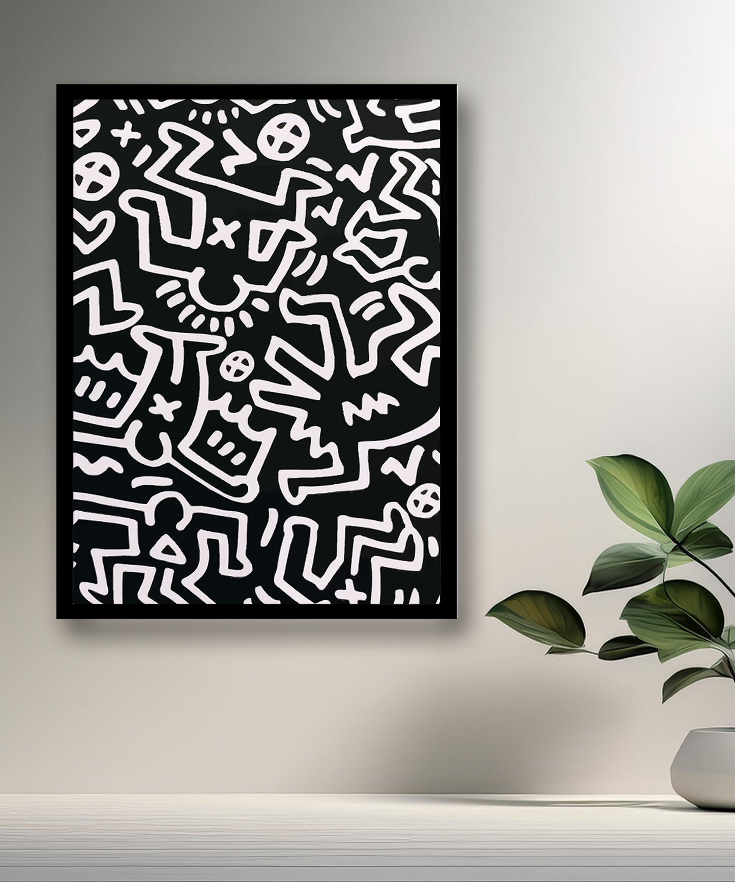 Cadre photo Keith Haring