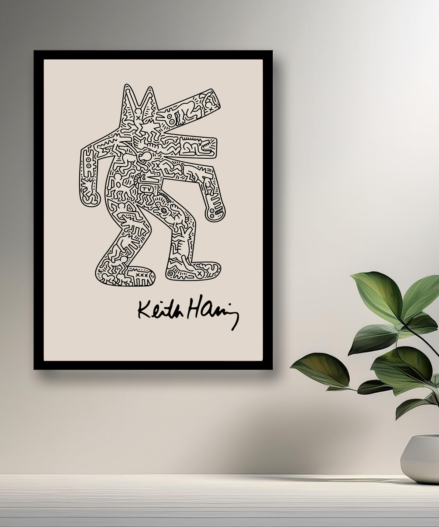 Cadre photo Keith Haring