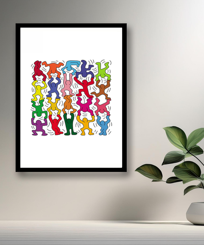 Cadre photo Keith Haring