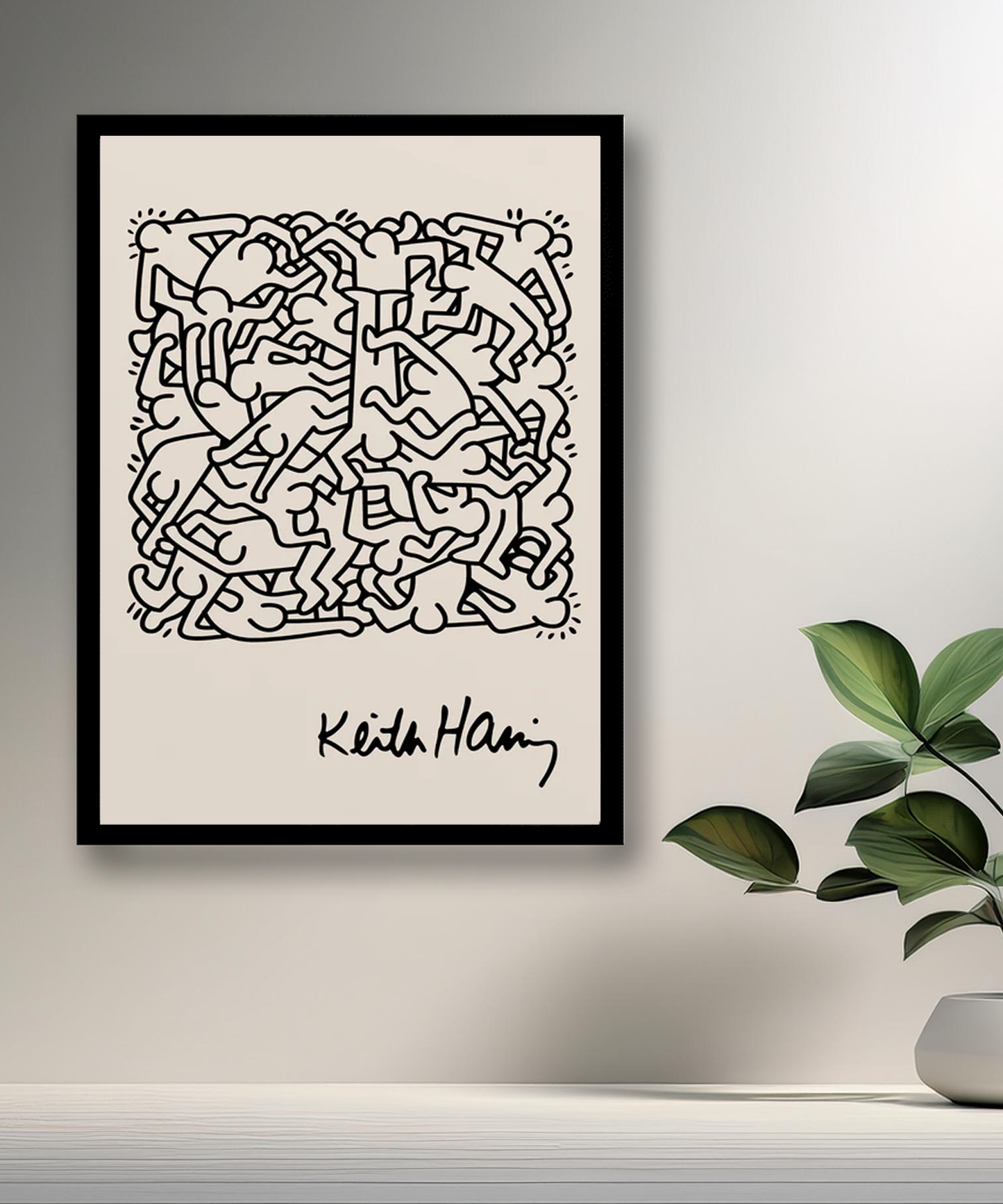 Cadre photo Keith Haring