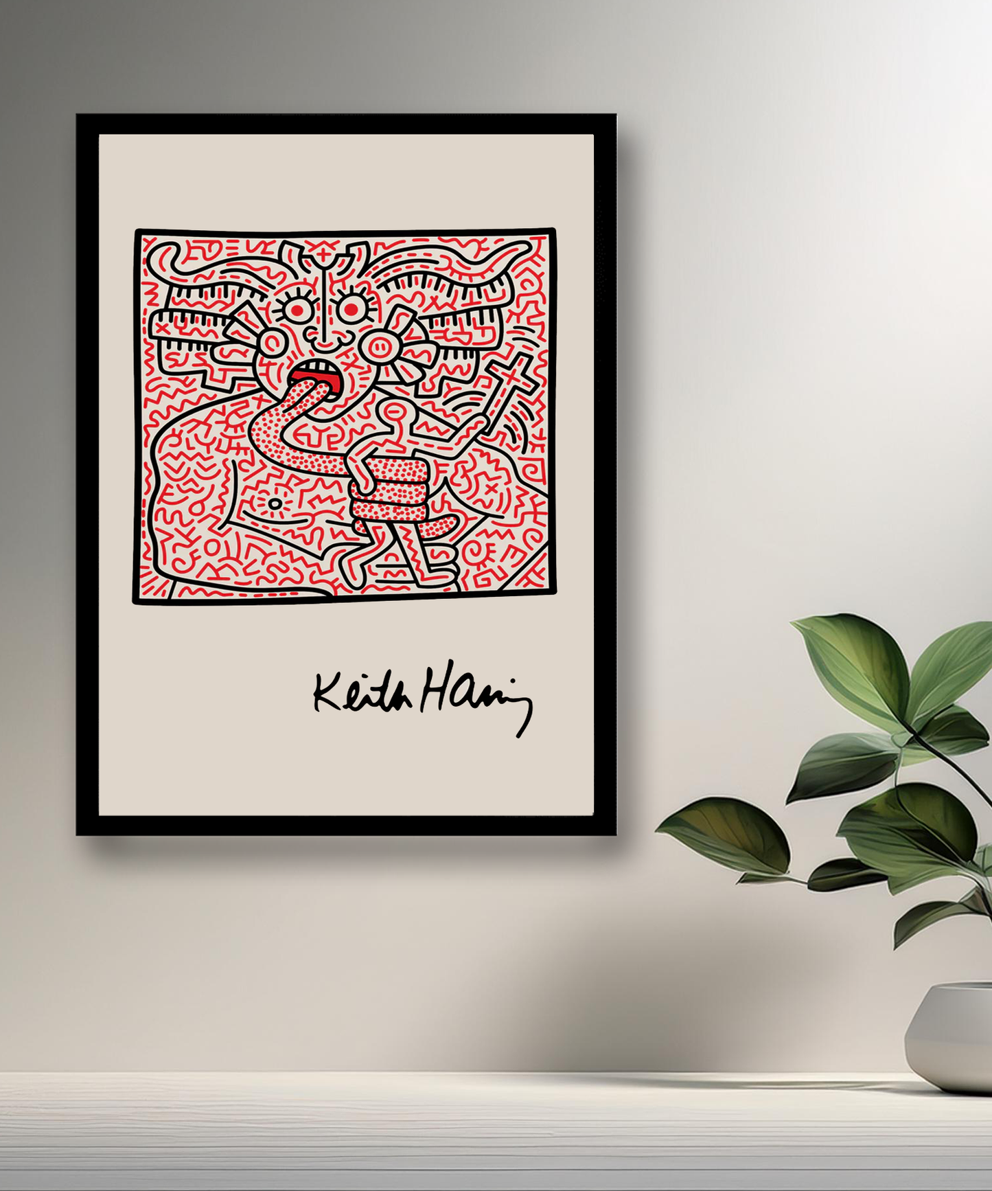 Cadre photo Keith Haring