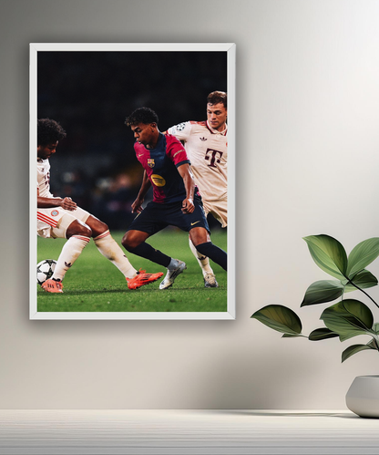Cadre photo de Lamine Yamal vs Bayern Munich