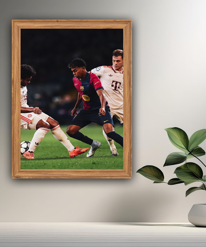 Cadre photo de Lamine Yamal vs Bayern Munich