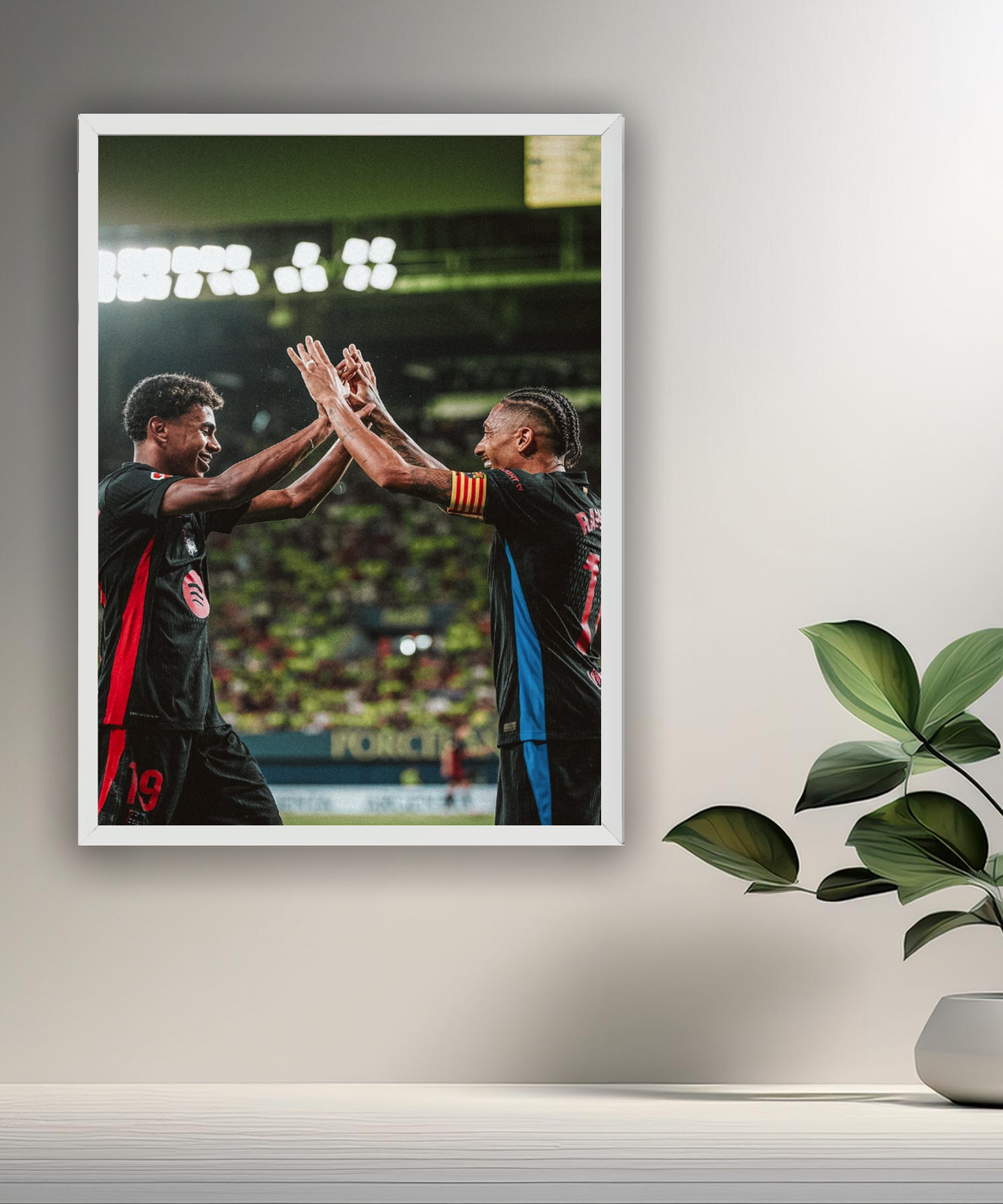 Cadre photo de Lamine Yamal x Raphinha