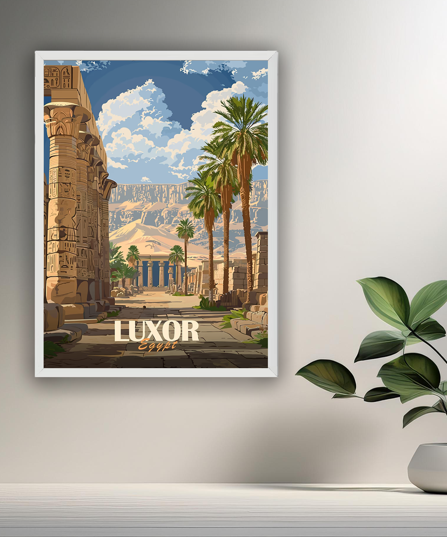 Cadre photo Luxor Egypt