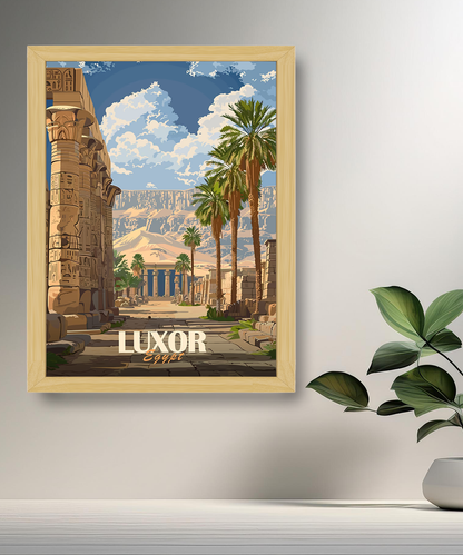 Cadre photo Luxor Egypt