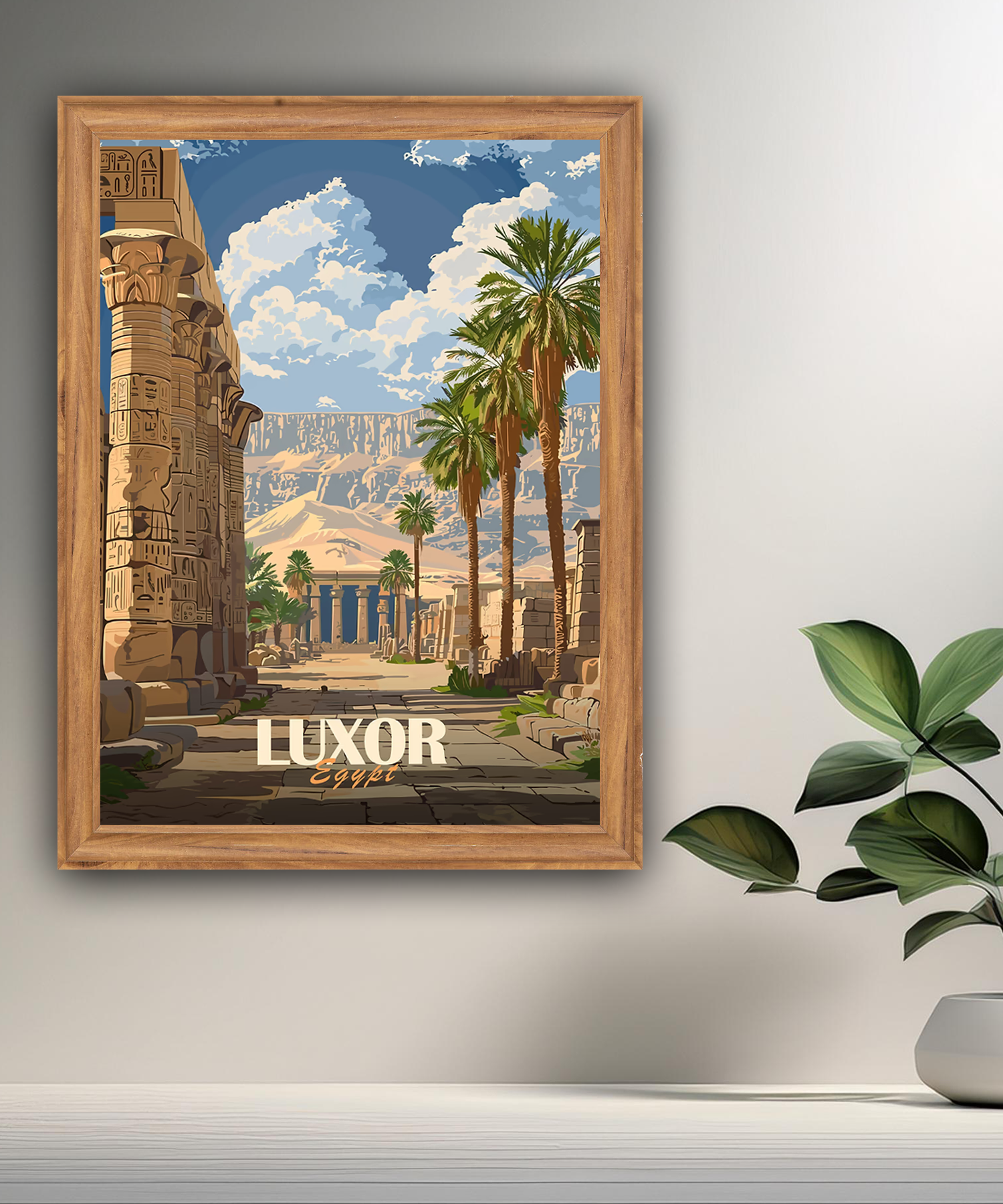 Cadre photo Luxor Egypt