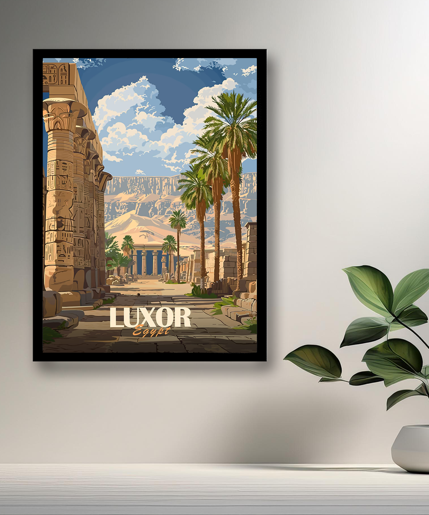 Cadre photo Luxor Egypt