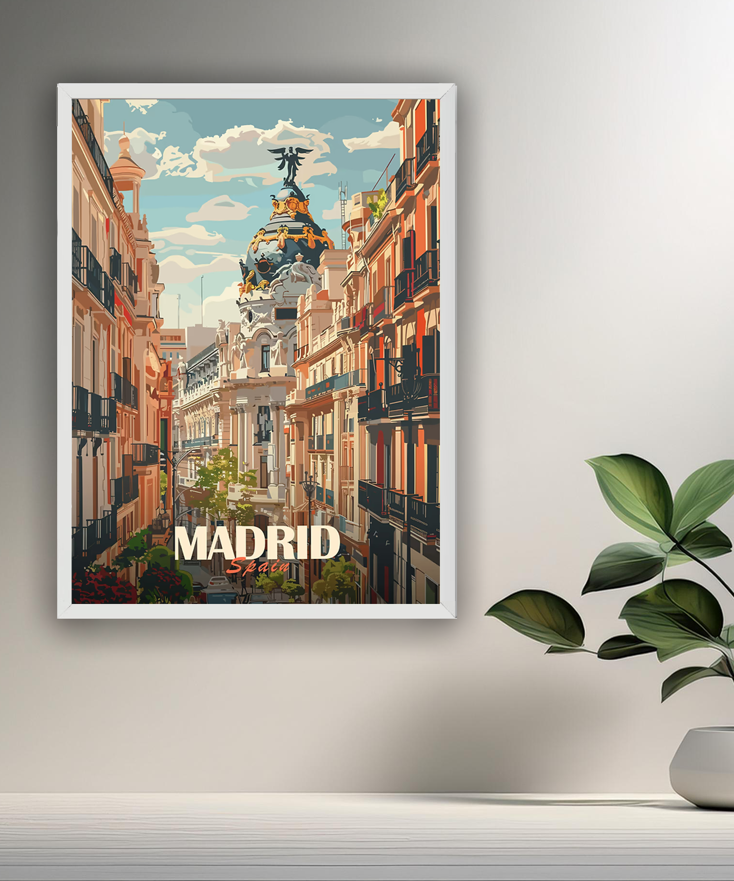 Cadre photo Madrid Spain