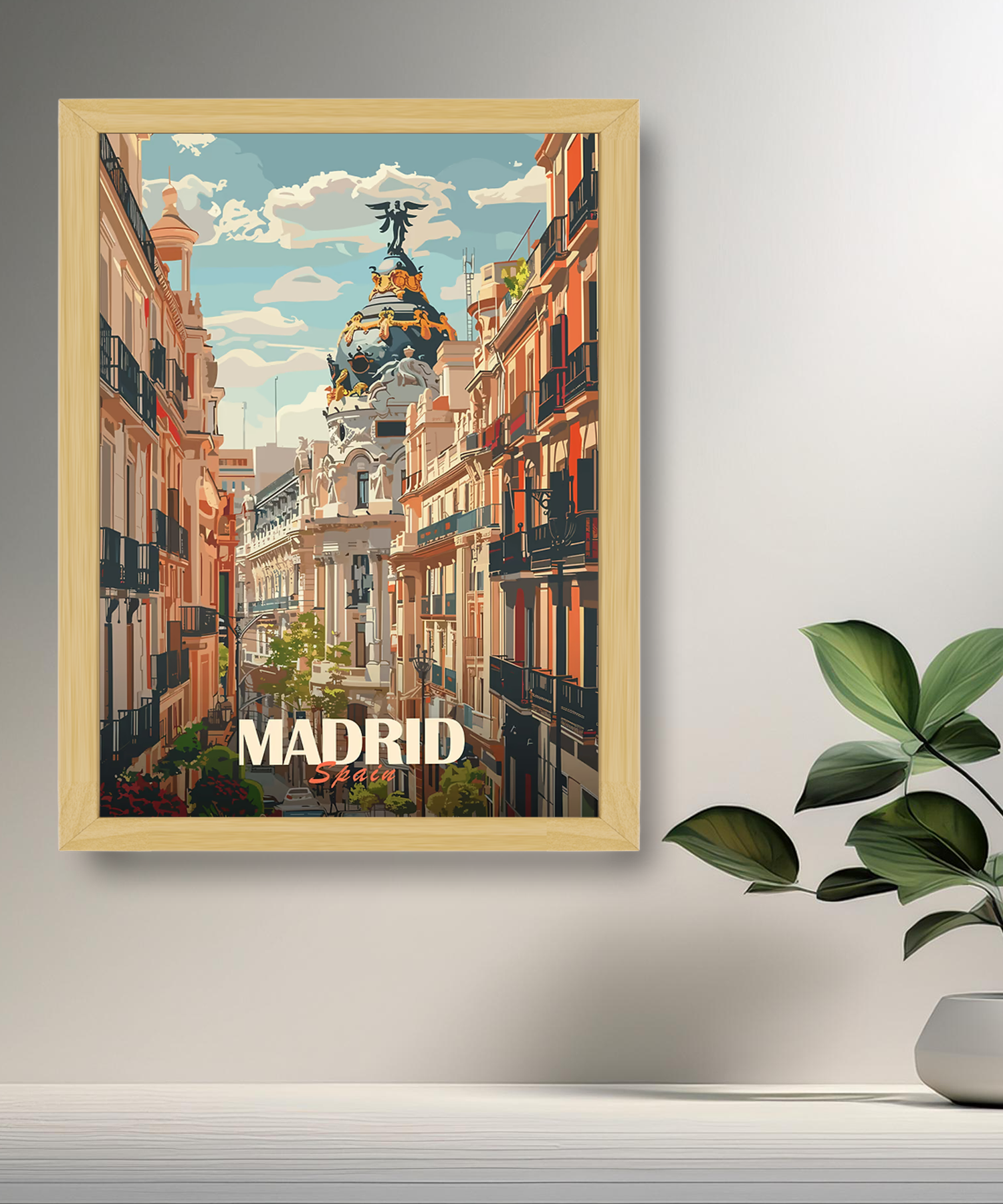Cadre photo Madrid Spain
