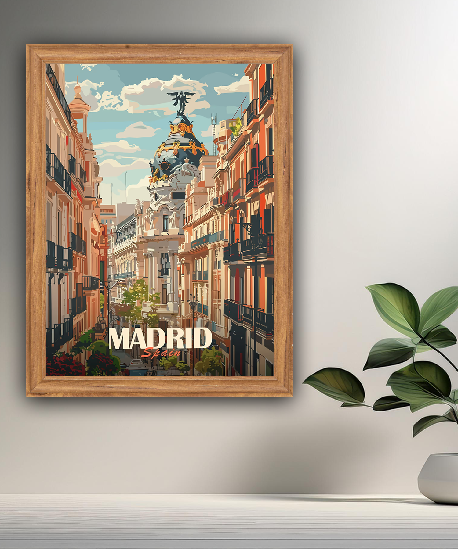 Cadre photo Madrid Spain