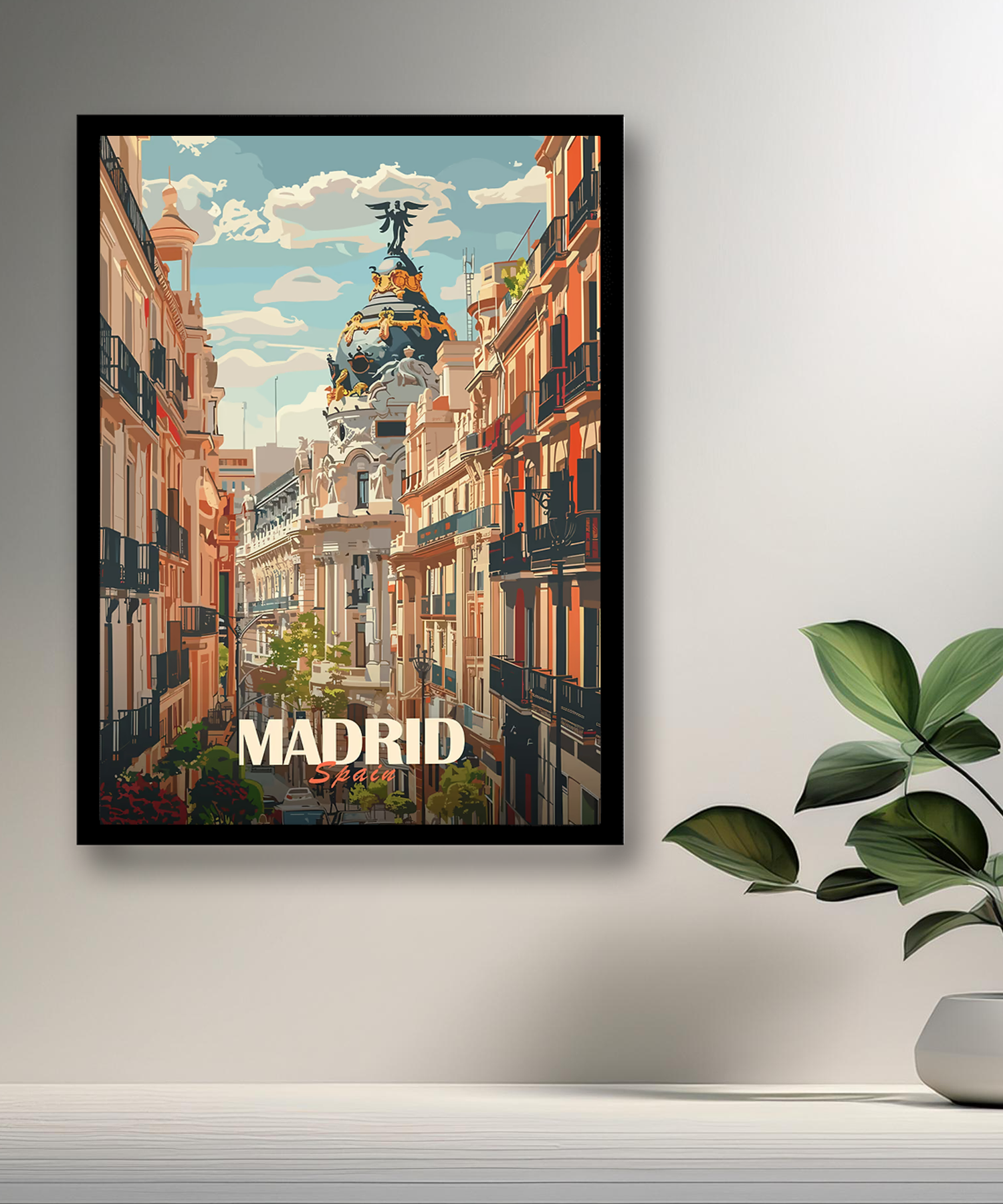 Cadre photo Madrid Spain