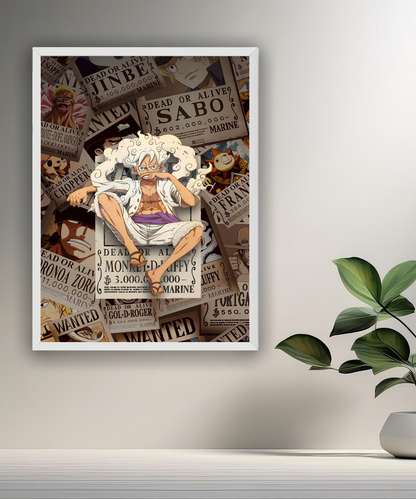 Cadre photo Luffy One Piece Gear