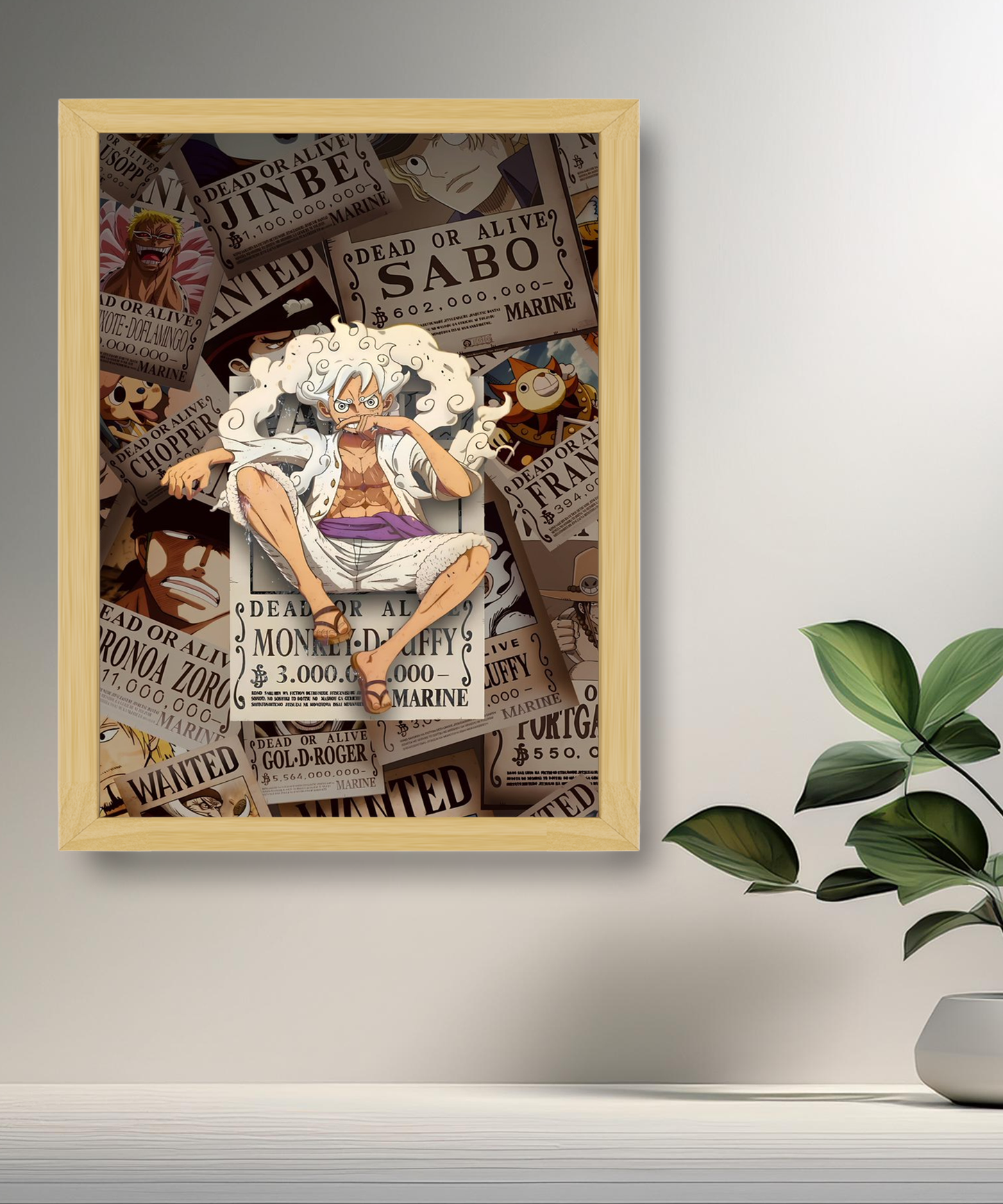 Cadre photo Luffy One Piece Gear