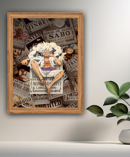 Cadre photo Luffy One Piece Gear