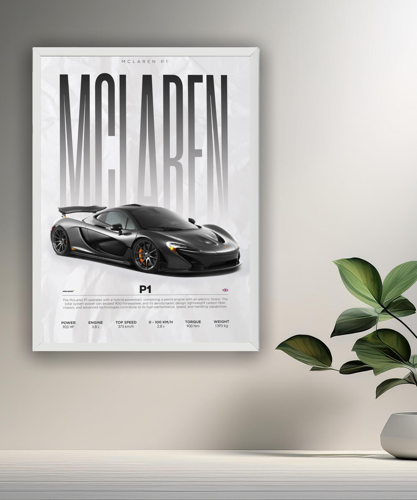 Cadre photo McLaren P1