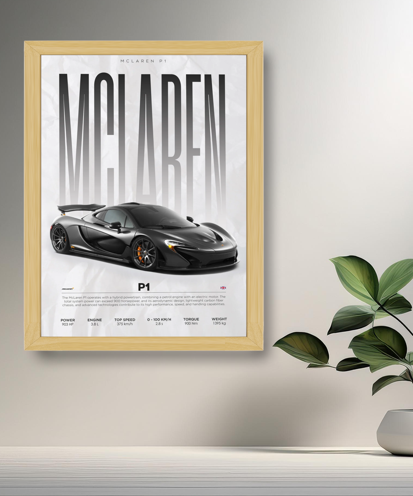 Cadre photo McLaren P1