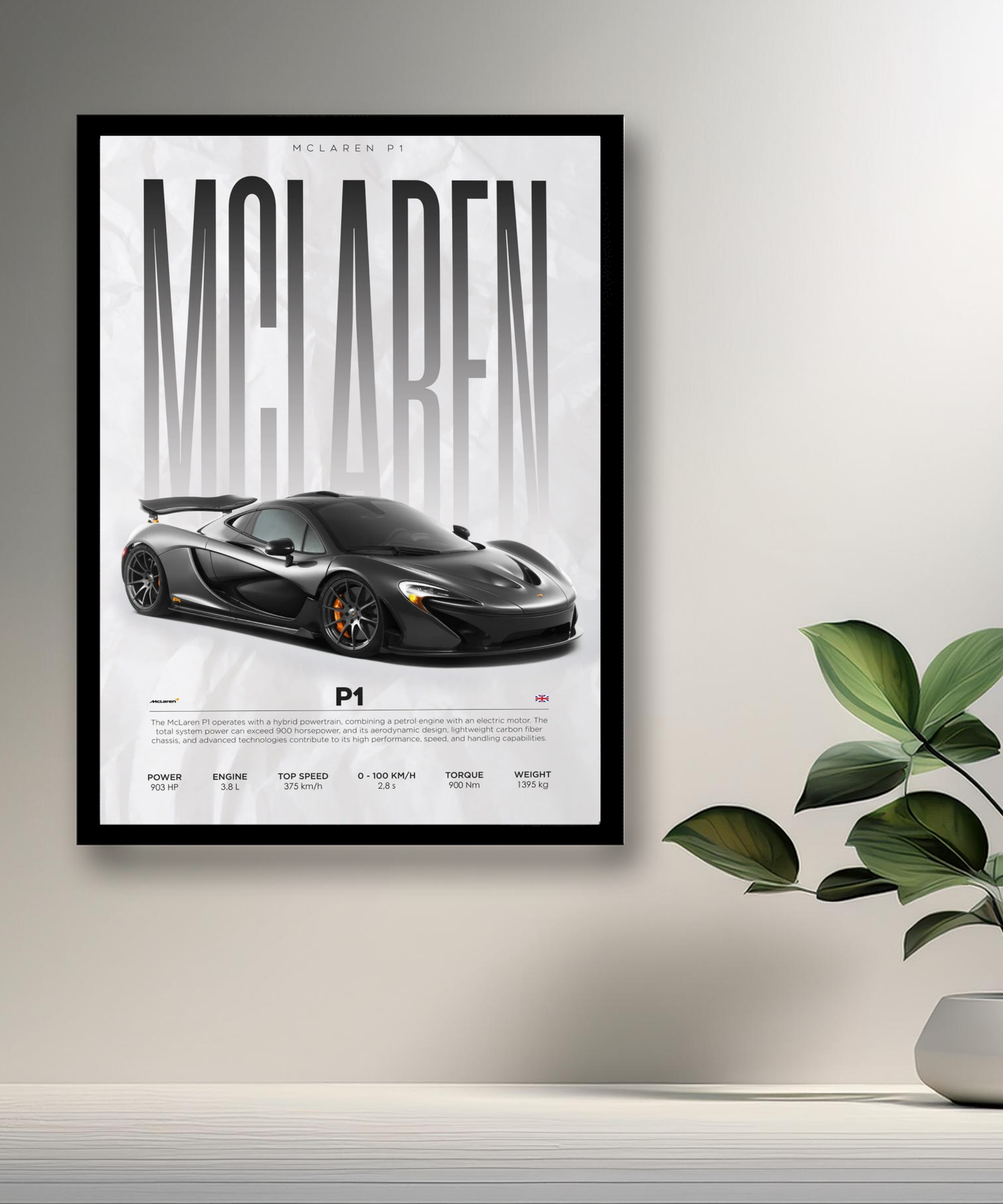 Cadre photo McLaren P1