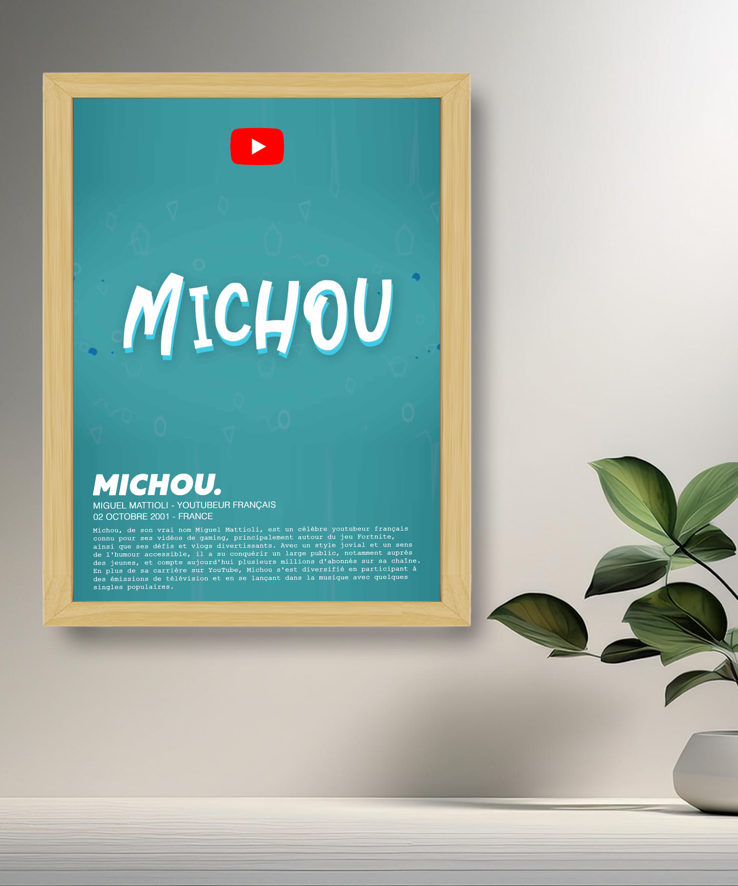 Cadre photo Michou