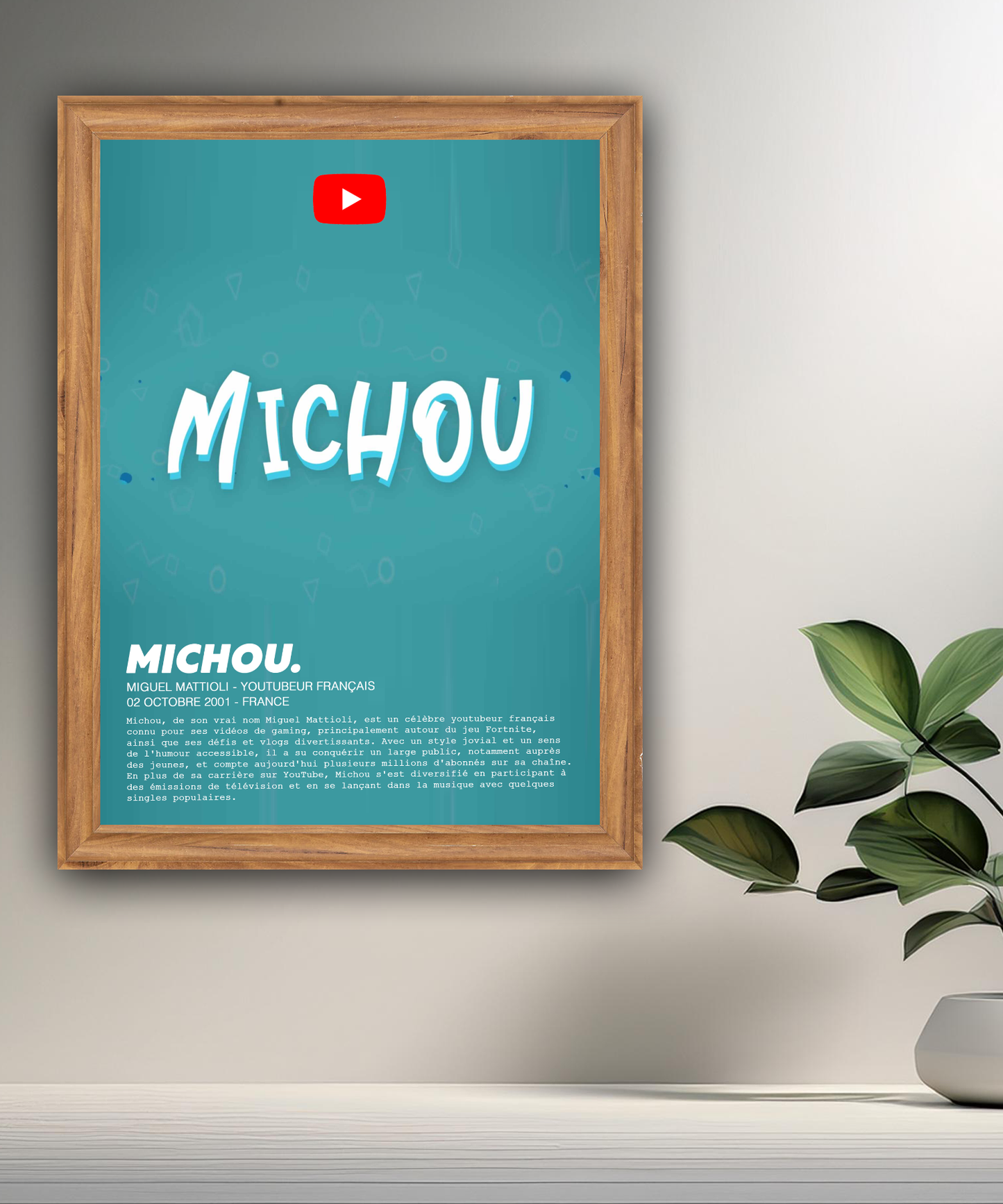 Cadre photo Michou