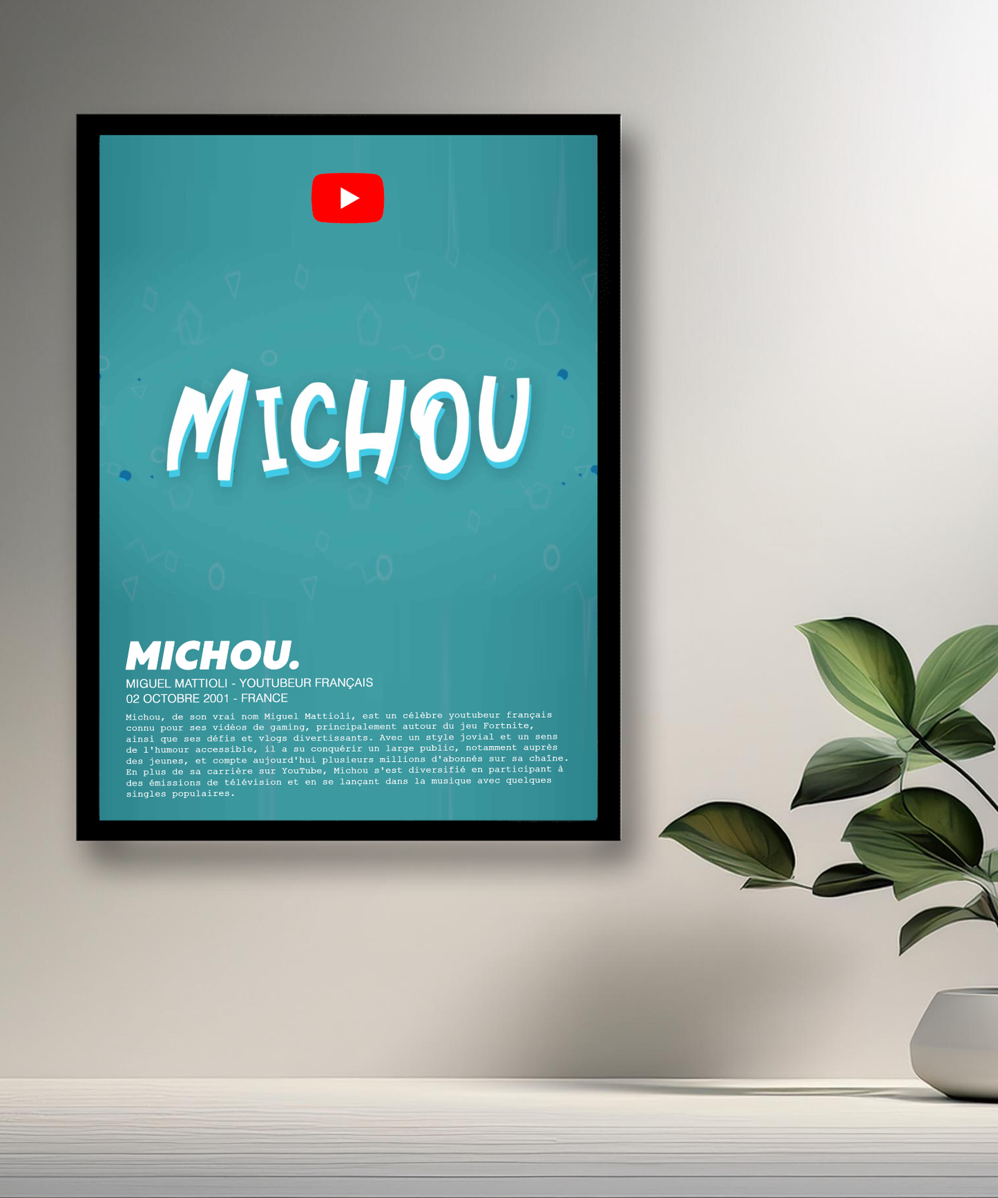 Cadre photo Michou