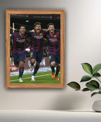 Cadre photo Messi, Suarez, Neymar (MSN)