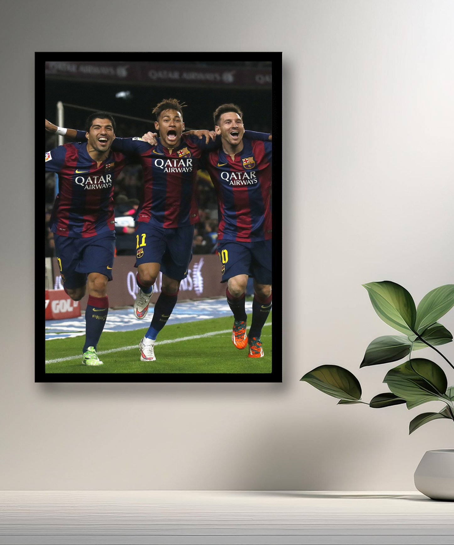 Cadre photo Messi, Suarez, Neymar (MSN)