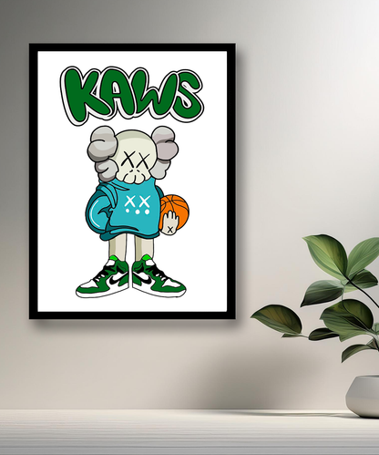 Cadre photo Kaws basketball
