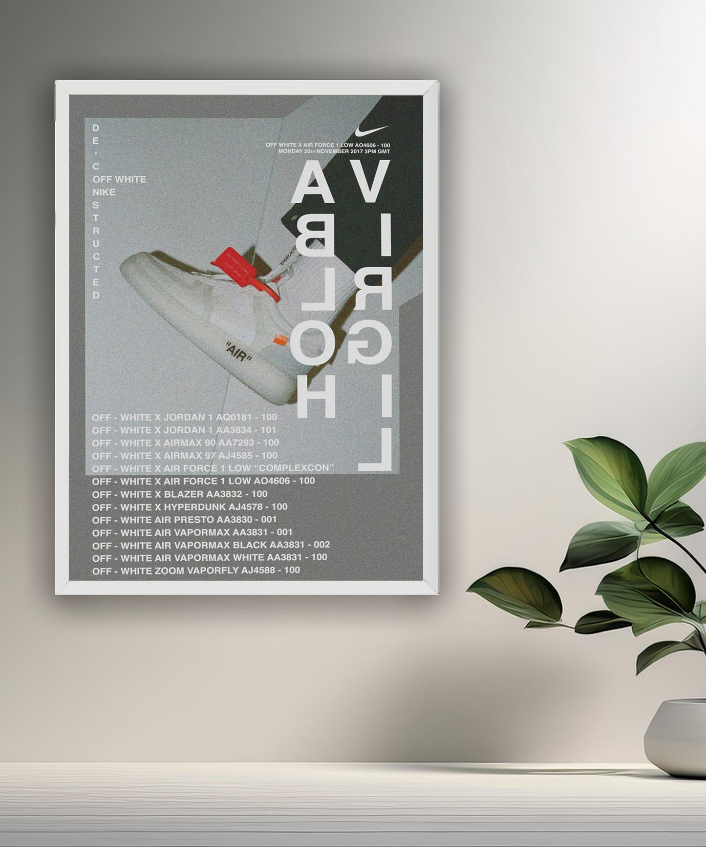 Cadre photo Off-White x Nike