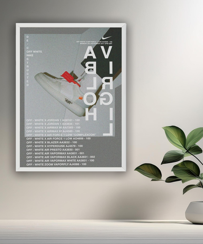 Cadre photo Off-White x Nike