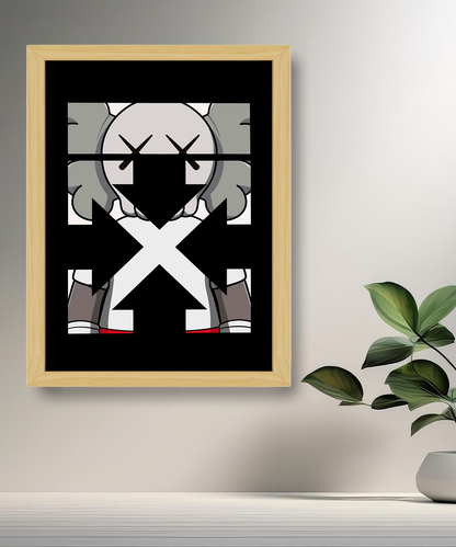 Cadre photo Off-White x Kaws