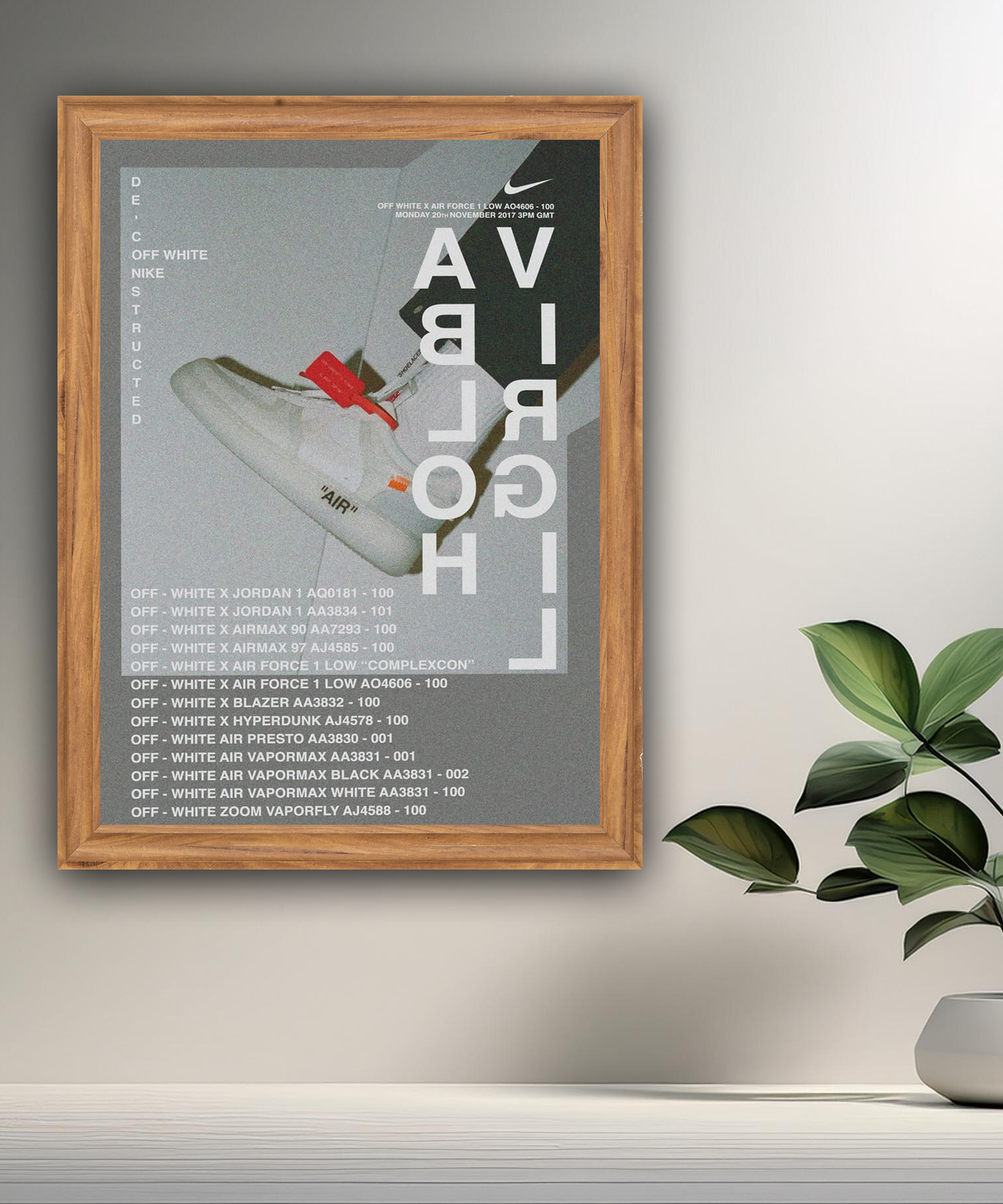 Cadre photo Off-White x Nike