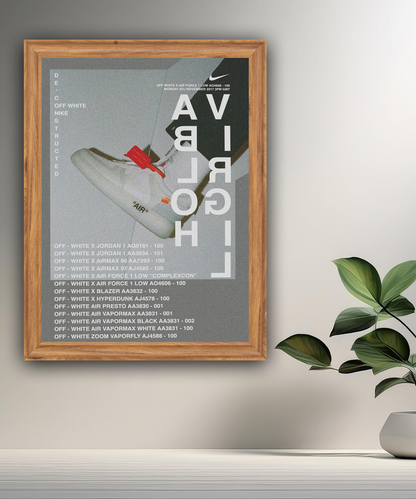 Cadre photo Off-White x Nike
