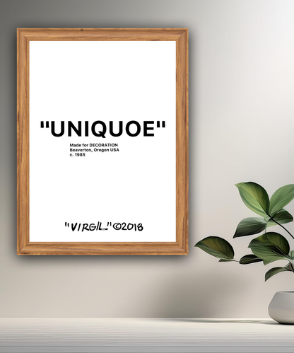 Cadre photo Off-White "Uniqoe"