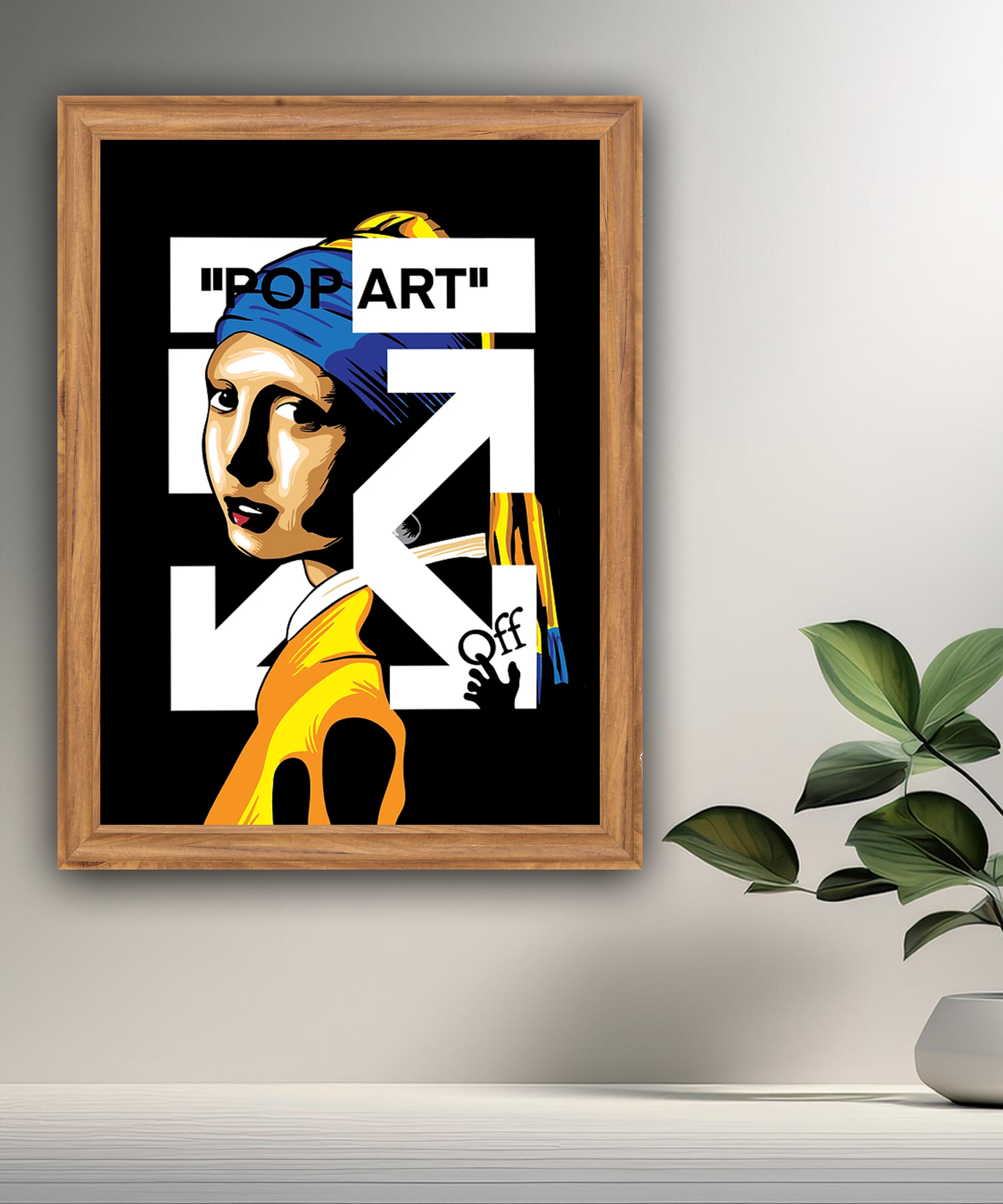Cadre photo Off-White "Pop-Art"