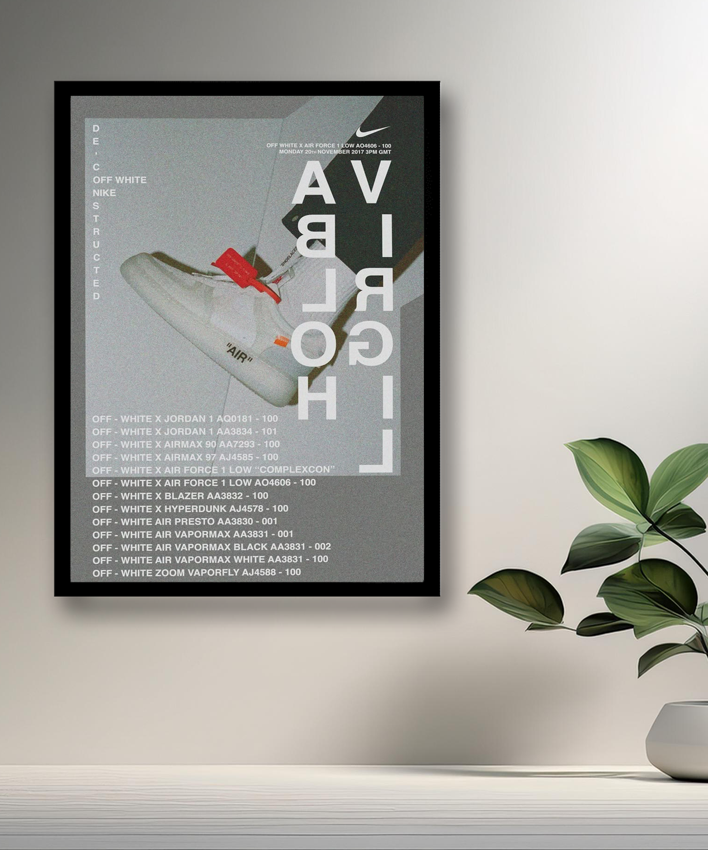 Cadre photo Off-White x Nike