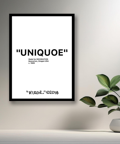 Cadre photo Off-White "Uniqoe"