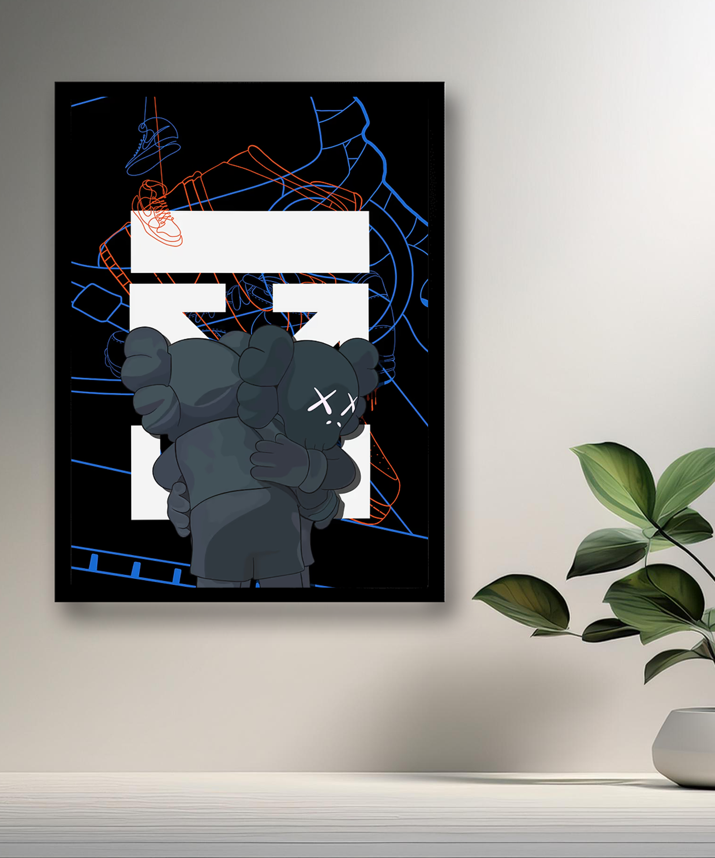 Cadre photo Off-White x Kaws