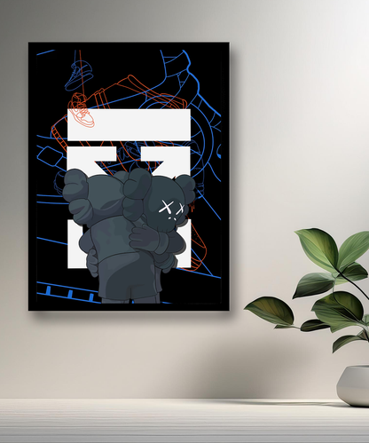 Cadre photo Off-White x Kaws