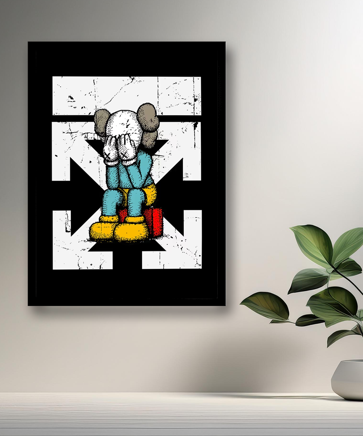 Cadre photo Off-White x Kaws