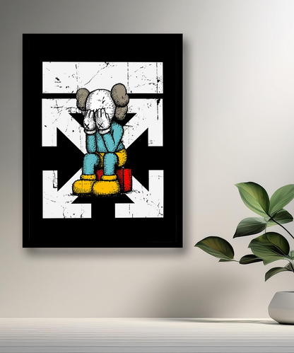 Cadre photo Off-White x Kaws