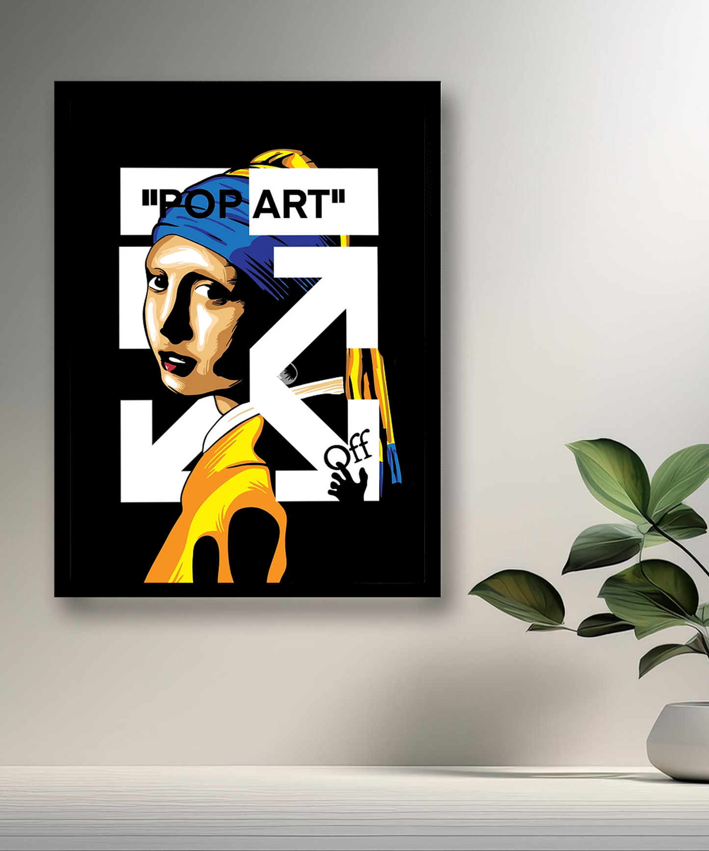 Cadre photo Off-White "Pop-Art"